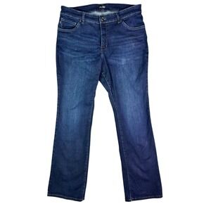 LEE Bootcut Slimming Fit Women's Size 16W Blue Denim Jeans 36x32